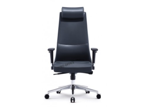 KI- 500H LEATHER MANAGER /DIRECTOR HIGHBACK CHAIR C/W BACKTILT LOCKING FUNCTION AND LUMBAR SUPPORT