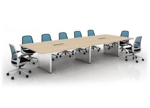 Conference Table -Chrome Leg RIser Support
