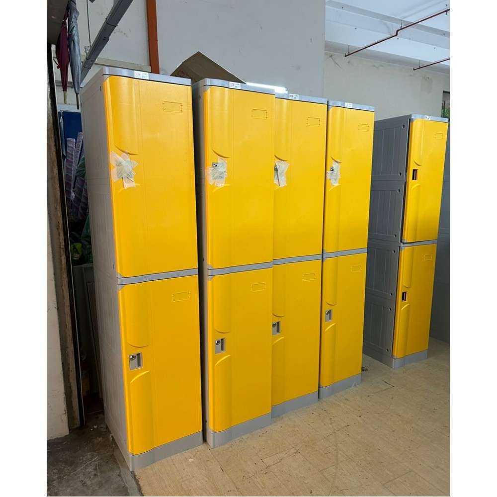 STEEL FURNITURE - Full Height Swingdoor Cupboard / 4 Drawers Filling / Steel Locker /Plastic Lock /Steel Rack
