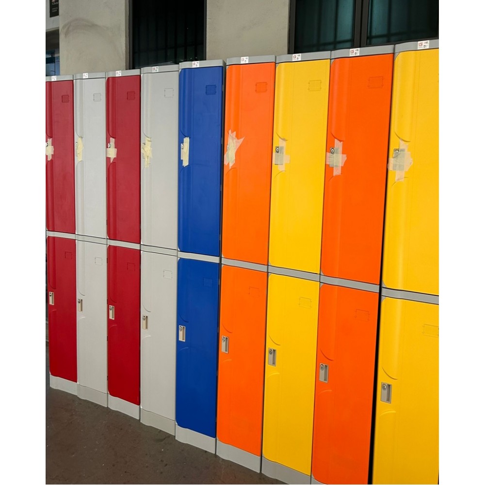 STEEL FURNITURE - Full Height Swingdoor Cupboard / 4 Drawers Filling / Steel Locker /Plastic Lock /Steel Rack