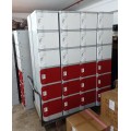 STEEL FURNITURE - Full Height Swingdoor Cupboard / 4 Drawers Filling / Steel Locker /Plastic Lock /Steel Rack