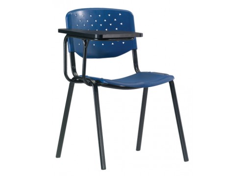 KI-3003AT(TC) 4 Leggel polyproplene chair with one side writing borad