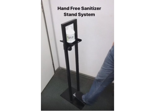 Hand Free Sanitizer Stand System