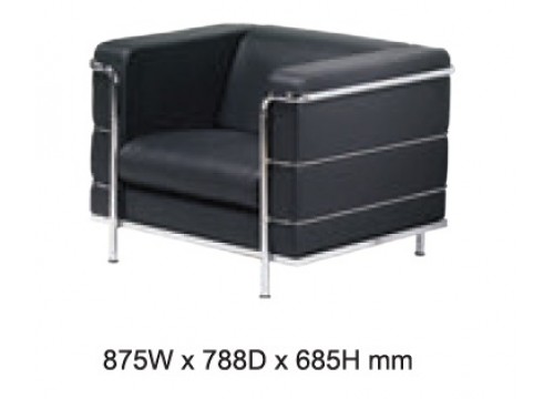 KI-16AS-1 -Single Seater Settee Sofa  -Dimensions: 875W x 788D x 685H