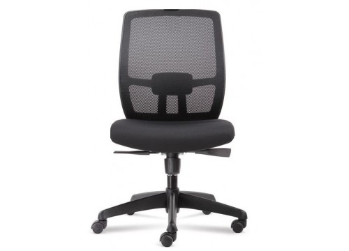 KI-225DLB-NA -Low/medback Mesh Chair without armrest ,black mesh c/w backtilt locking function and lumbar Support 