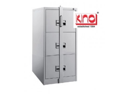 KI- 106B(LB) - Steel 3 drawers filing cabinet c/w locking bar ( exclude locking bar lock)