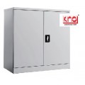 STEEL FURNITURE - Full Height Swingdoor Cupboard / 4 Drawers Filling / Steel Locker /Plastic Lock /Steel Rack