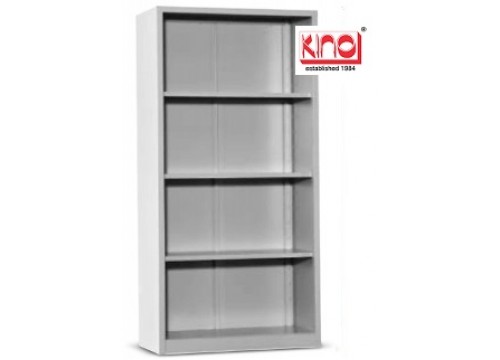 KI- 118W -Steel Full Height Open shelf c/w 3 shelves .  Dimensions: 915W x 457D x 1828H