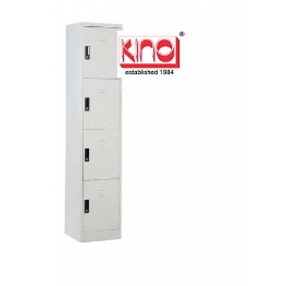 STEEL FURNITURE - Full Height Swingdoor Cupboard / 4 Drawers Filling / Steel Locker /Plastic Lock /Steel Rack