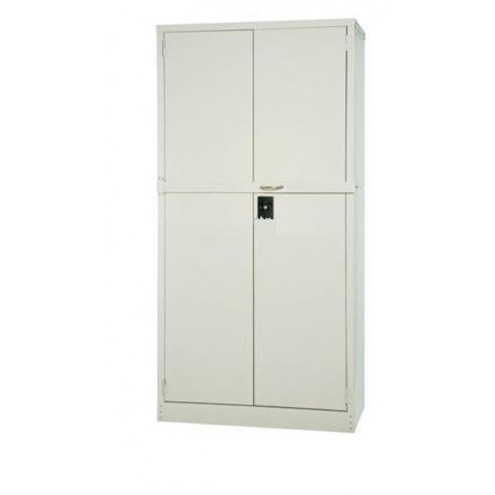 STEEL FURNITURE - Full Height Swingdoor Cupboard / 4 Drawers Filling / Steel Locker /Plastic Lock /Steel Rack