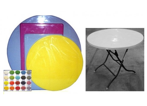 FibreGlass Round Folding Table