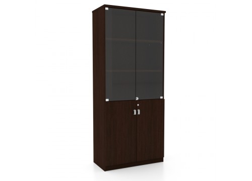 Cabinet - High  Cupboard c/w  Swing Door & Glass Door