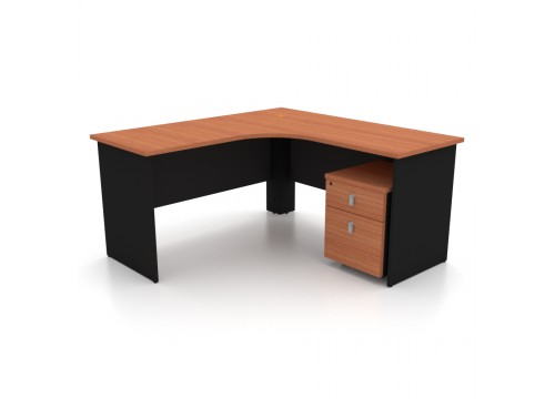 L Shape Table c/w Drawer