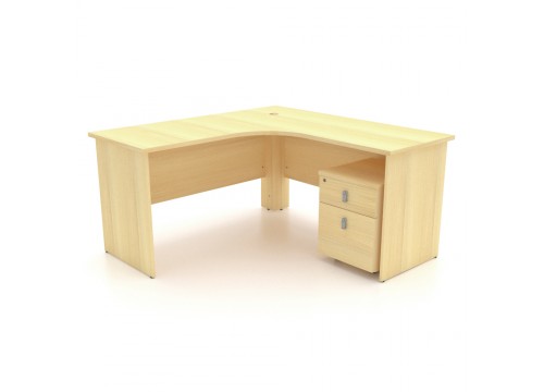 L Shape Table c/w Drawer