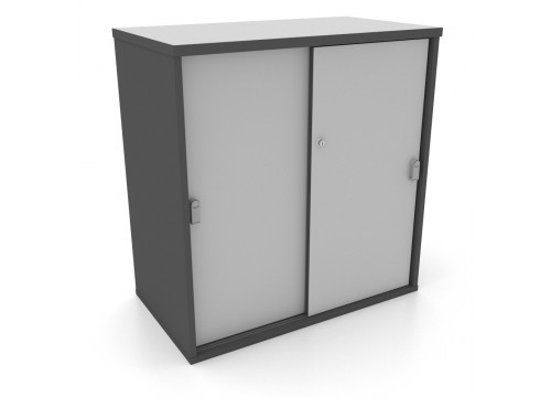 Cabinet - Low Sliding-Door Cabinet c/w lock