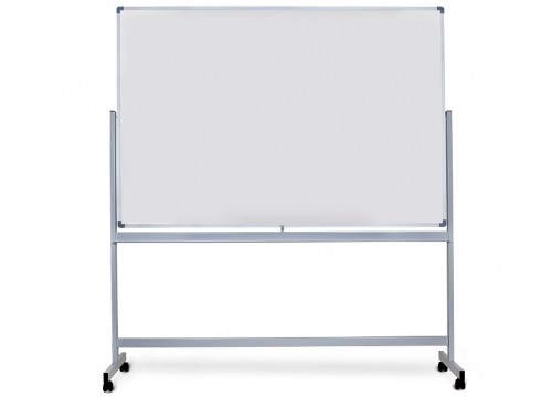 Magnetic White Board c/w Stand & castor wheel (Double Side White Board)  Aluminium frame and c/w Tray