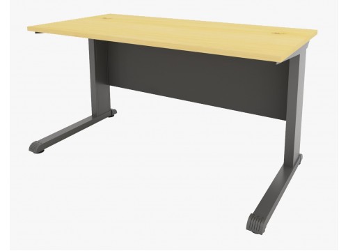 Desk with Metal Leg "L" Leg Design.
