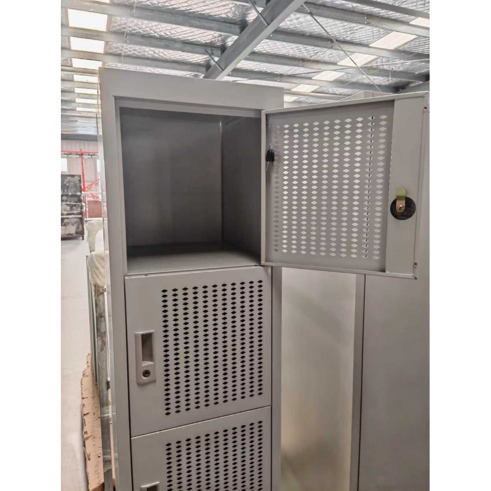 STEEL FURNITURE - Full Height Swingdoor Cupboard / 4 Drawers Filling / Steel Locker /Plastic Lock /Steel Rack