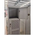 STEEL FURNITURE - Full Height Swingdoor Cupboard / 4 Drawers Filling / Steel Locker /Plastic Lock /Steel Rack