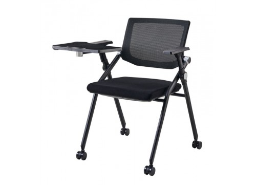 KI-DX844-W  Folding Chair with Armrest + Tablet