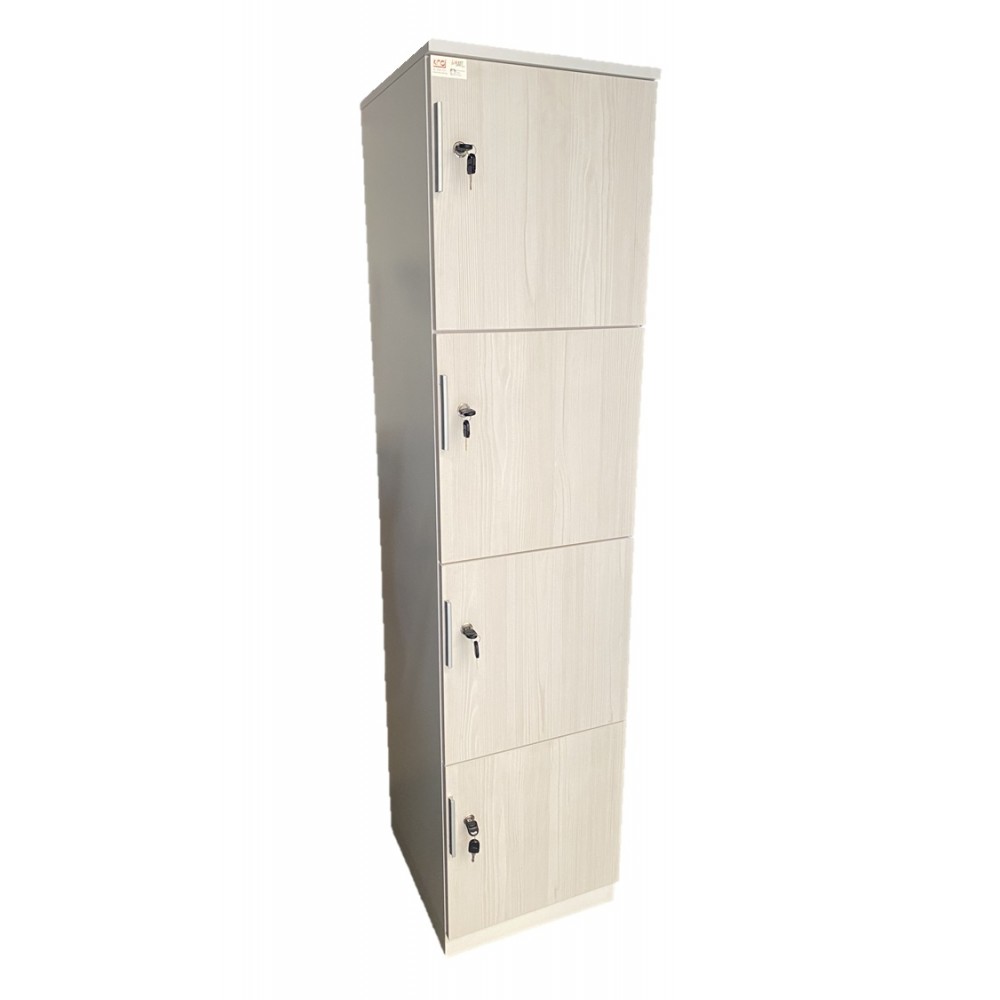 STEEL FURNITURE - Full Height Swingdoor Cupboard / 4 Drawers Filling / Steel Locker /Plastic Lock /Steel Rack