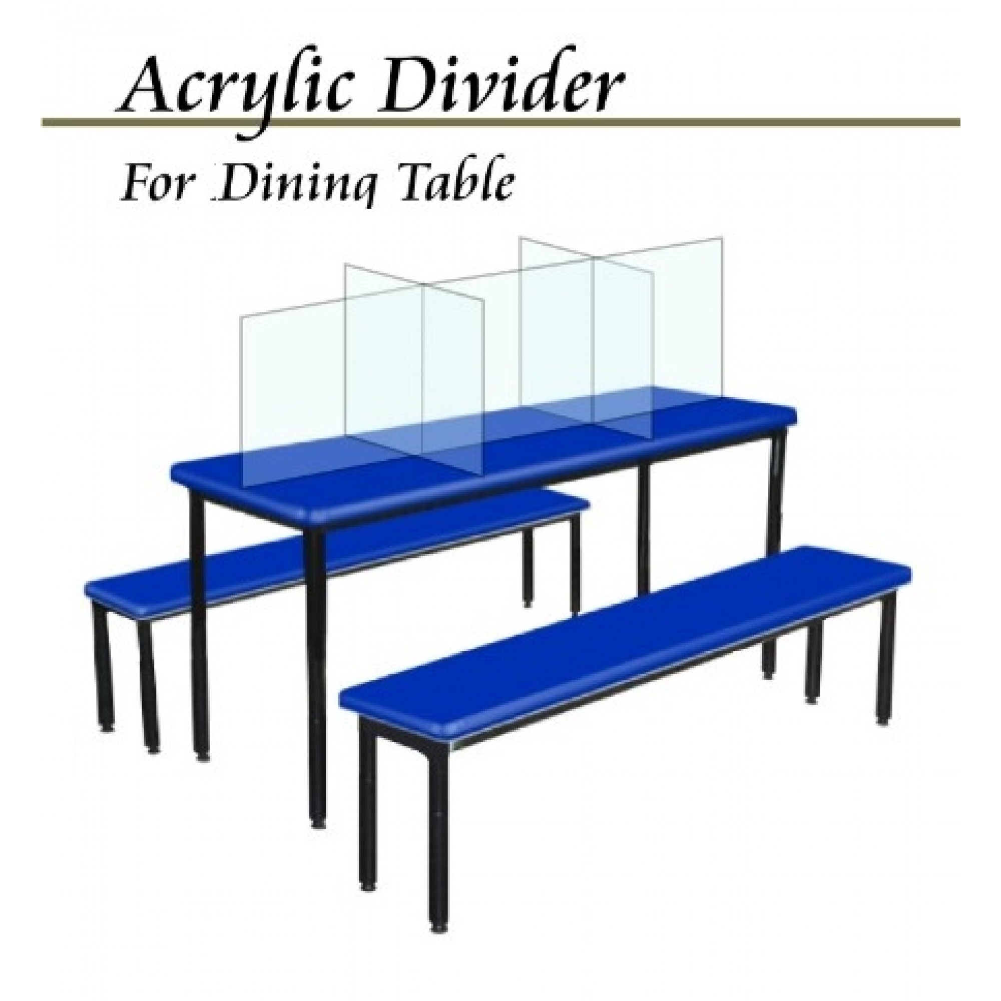 Table Diveider Covid Safety Distance Acrylic Table Dividers